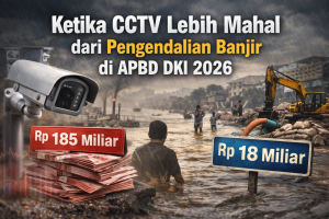 Ketika CCTV Lebih Mahal dari Pengendalian Banjir di APBD DKI 2026
