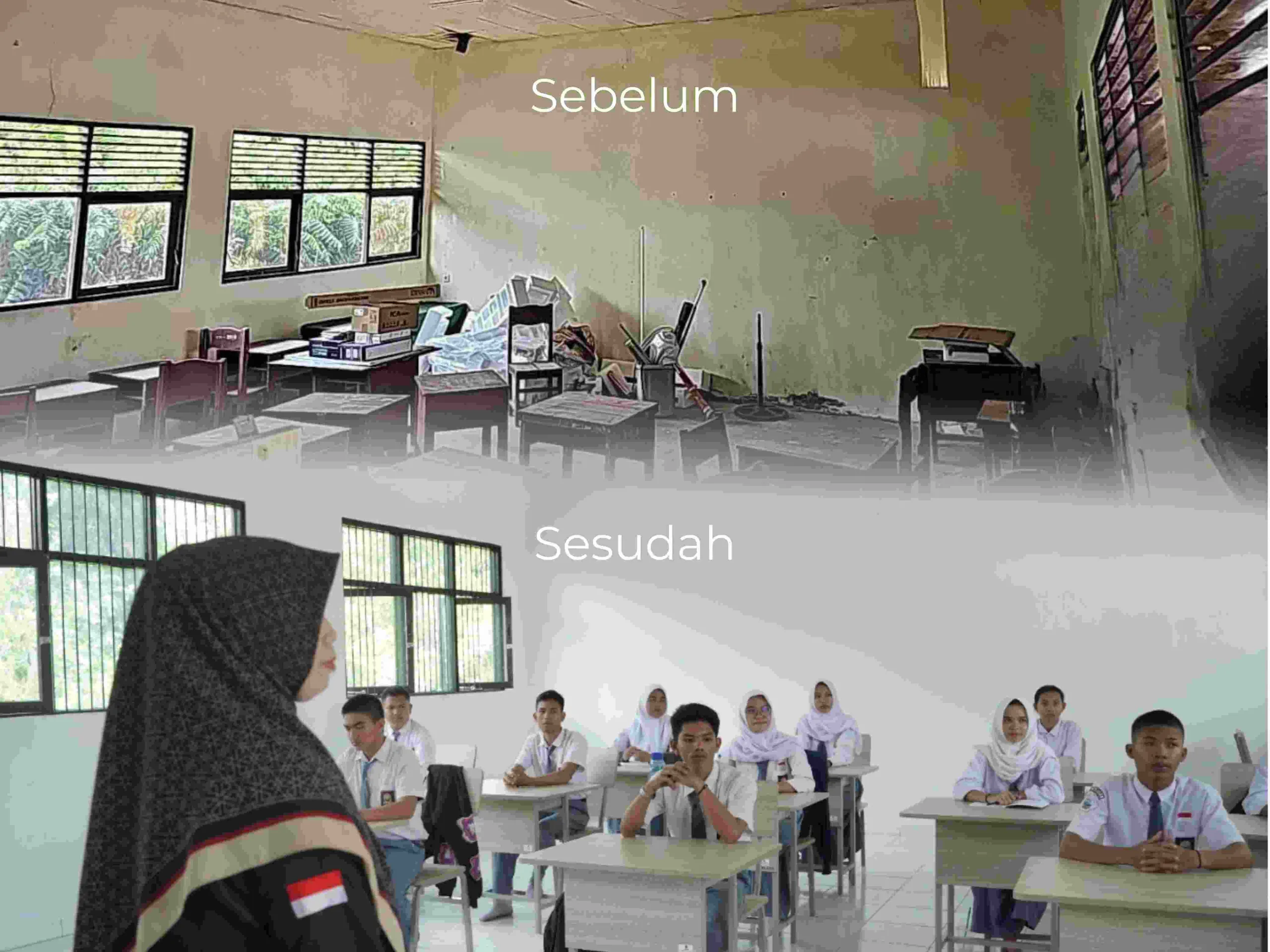 Revitalisasi SMK Negeri 5 Palangka Raya Bukti Nyata Pemprov Kalteng Akhiri Ruang Belajar Bocor dan Tak Layak