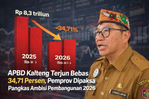 APBD Kalteng Terjun Bebas 34,71 Persen, Pemprov Dipaksa Pangkas Ambisi Pembangunan 2026