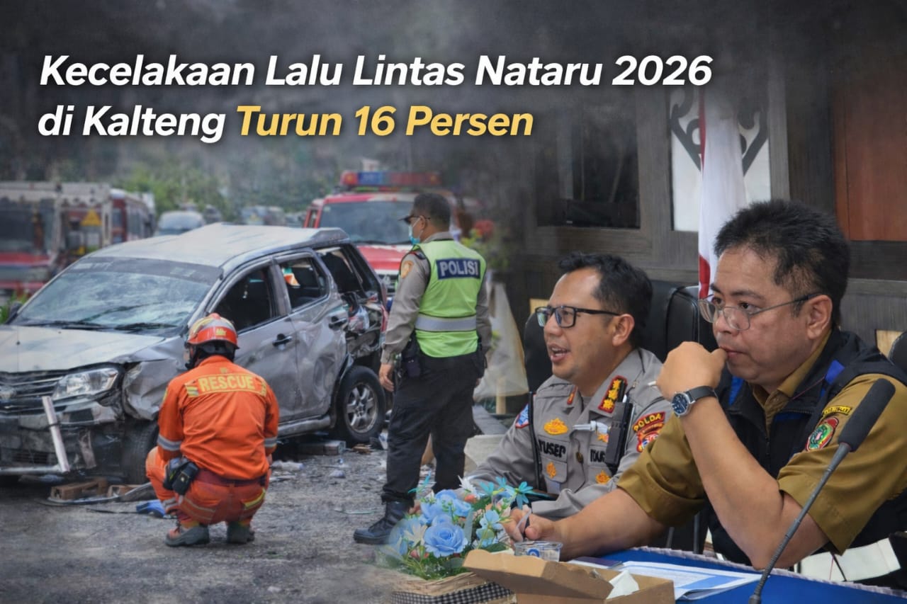 Kecelakaan Lalu Lintas Nataru 2026 di Kalteng Turun 16 Persen