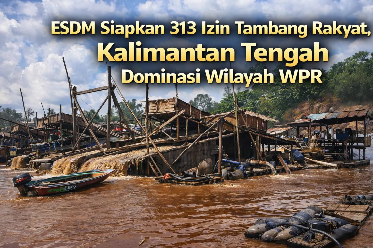 ESDM Siapkan 313 Izin Tambang Rakyat, Kalimantan Tengah Dominasi Wilayah WPR