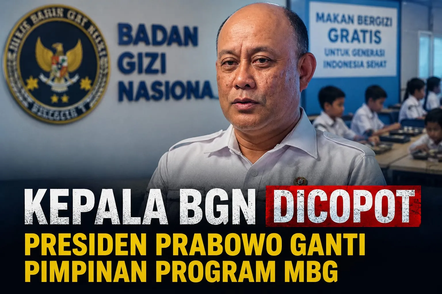 Kepala BGN Dicopot, Presiden Prabowo Ganti Pimpinan Program MBG