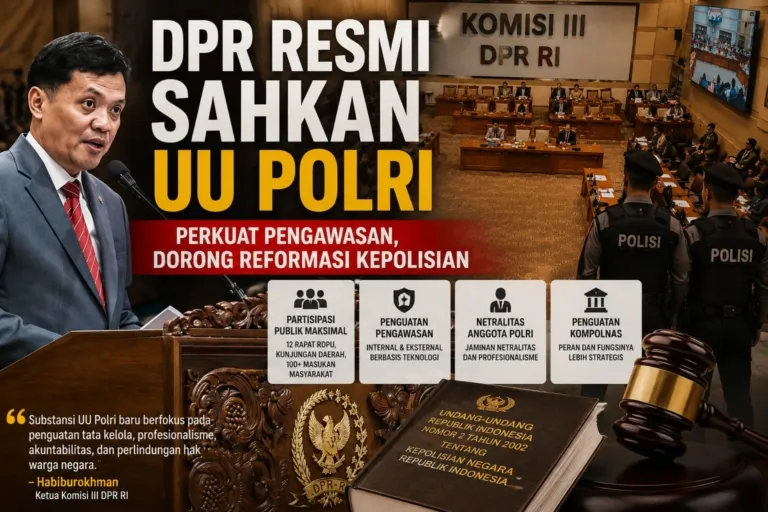 DPR Resmi Sahkan UU Polri
