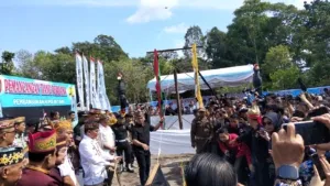 Gubernur Agustiar Mulai Pembangunan Huma Betang, Ikon Budaya Dayak Disiapkan Mendunia