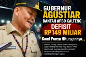 Gubernur Agustiar Bantah APBD Kalteng Defisit Rp149 Miliar: "Kami Punya Hitungannya"