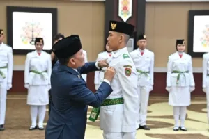 54 Paskibraka Kalteng Dikukuhkan, Amanah Merah Putih Menanti pada 17 Agustus