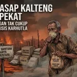 Kabut Asap Kalteng Makin Pekat, Bantuan Pangan Tak Cukup Menjawab Krisis Karhutla