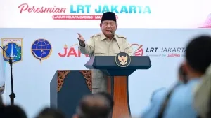 Tarif Rp8 Delapan Hari, Prabowo Resmikan LRT Kelapa Gading–Manggarai Senilai Rp12,1 Triliun
